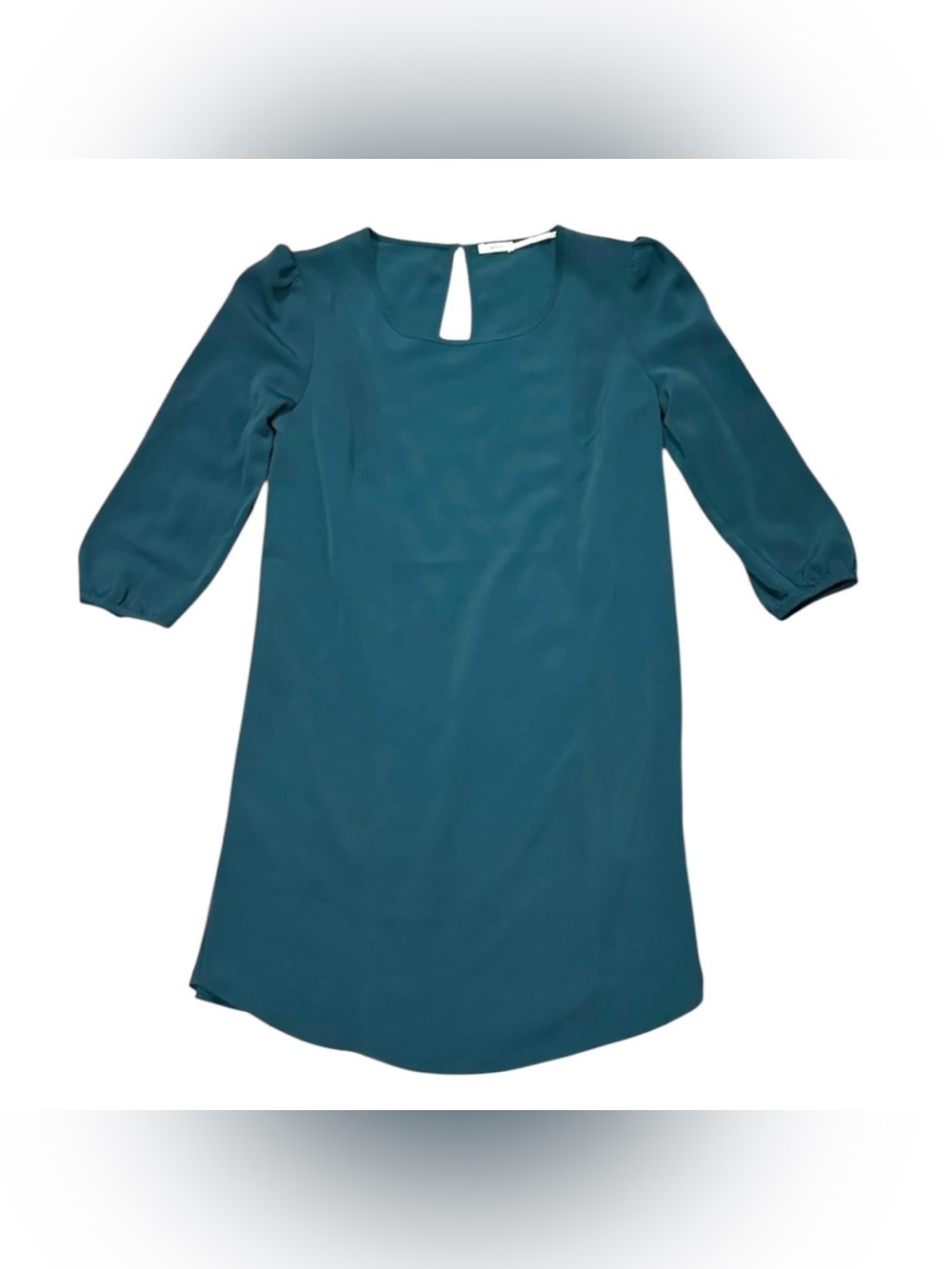 Kimchi Blue Teal 3/4 Sleeve Shift Dress Size S NWT